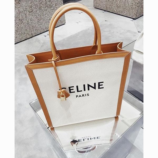 CELINE トートバッグ コピー 新作 キャンバスロゴ トート Cabas カバ 190402BNZ.02NT